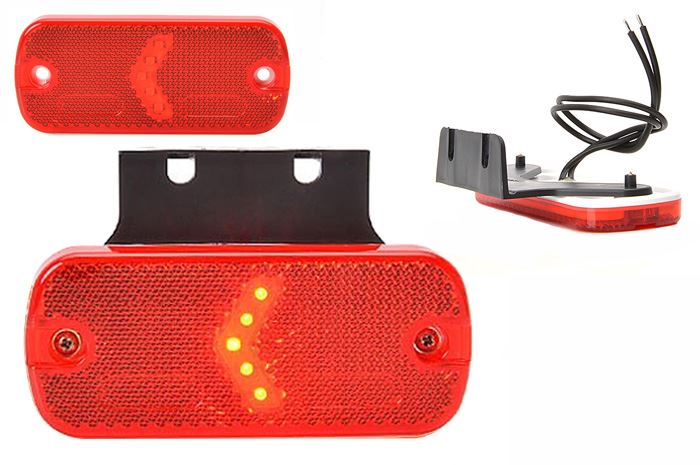 Lampa obrys LED W127 czerwona