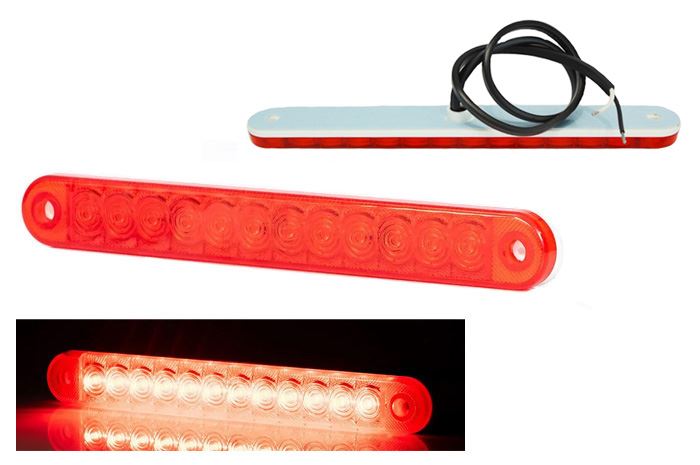 Lampa obrys-s LED FT-195 czerwona