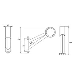 Lampa obrys-w LED HOR69 /45st długa/ lewa