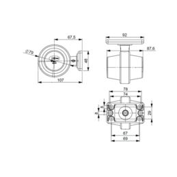 Lampa obrys-wd LED HOR102B ZZ /krótka/ NEON