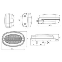 Lampa kierunku-poz LED W204