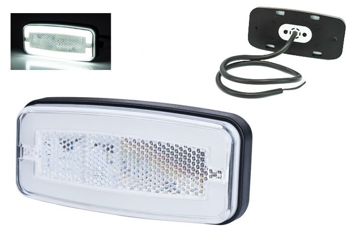 Lampa obrys LED HOR116 biała