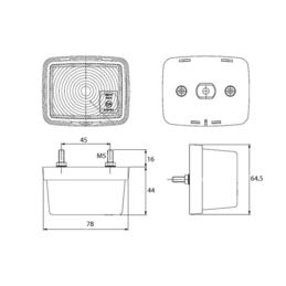 LAMPA OBRYS  EMA MD-5 ŻÓŁTA