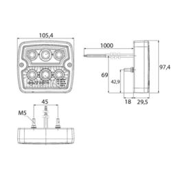 Lampa kierunku-poz LED HOR74A