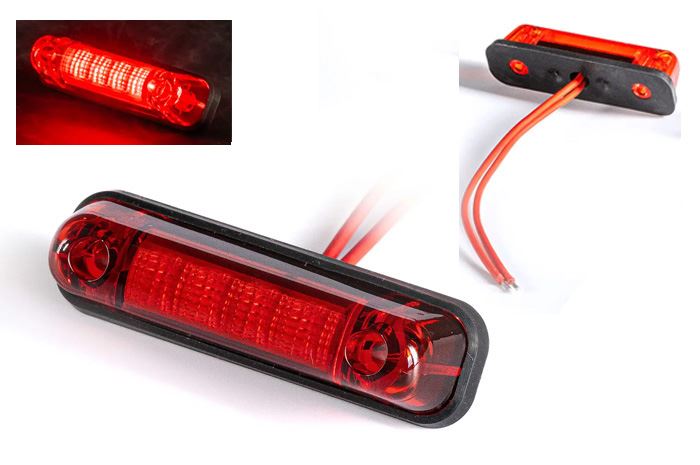 Lampa obrys LED FT-081  czerwona