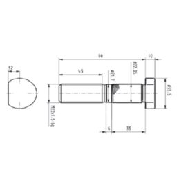 ŚRUBA KOŁA BPW ECO M22X1,5 L-90MM