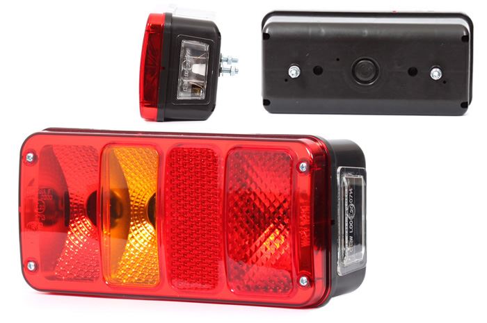 Lampa tylna ŻAR W29L lewa z rejestracją