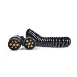 Przedłużacz 12V wtyczki 7-pin 1,8m spiralny