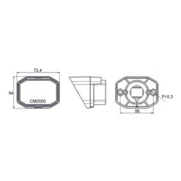 Lampa obrys LED FT-001 biała na błotnik