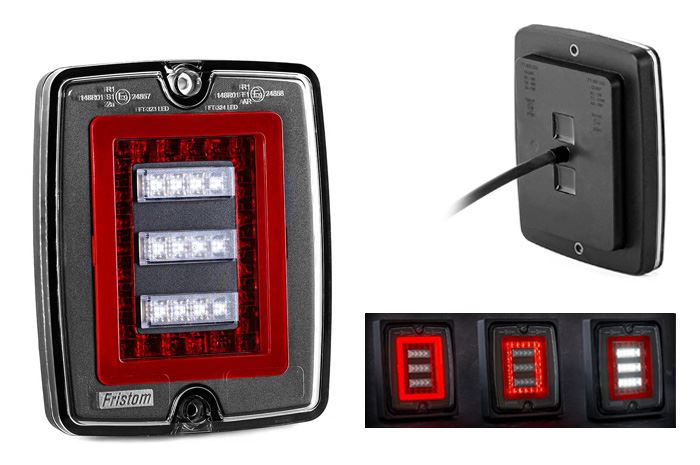 Lampa p-mgielna LED FT-324 wpuszczana z cofania