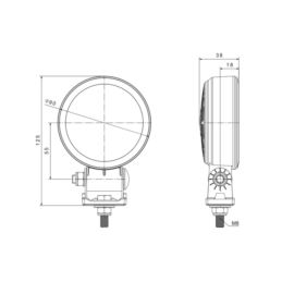 Lampa robocza LED FT-365 SLIM 1500lm dalekosiężna