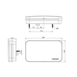 Lampa tylna LED FT-370 CANBUS 12V GNI 6-PIN lewa R