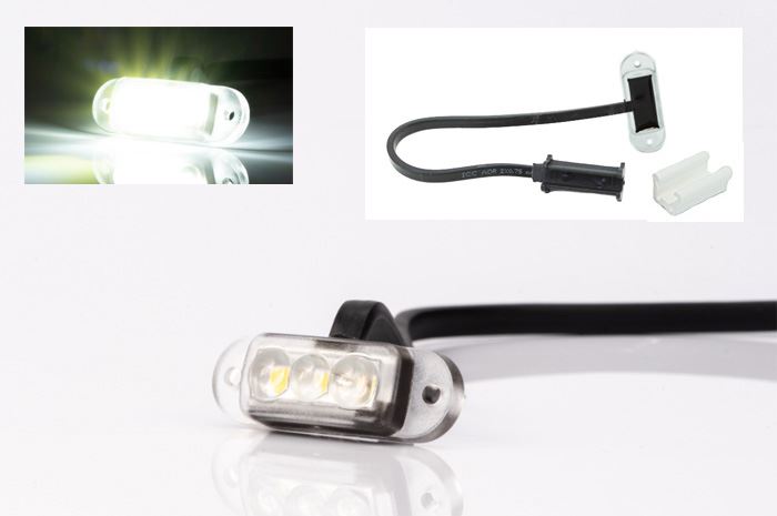 Lampa obrys LED FT-090 biała 12V QS150