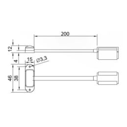 Lampa obrys LED FT-090 biała 12V QS150