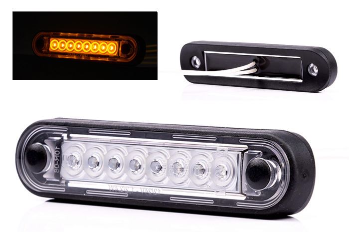 Lampa obrys LED FT-073 LONG  żółta