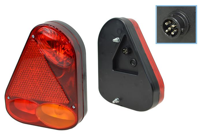 Lampa tylna ŻAR FT-077 GNI lewa z p-mgielnym