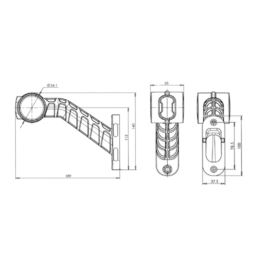 Lampa obrys-w LED W148.1 /45st długa/ lewa