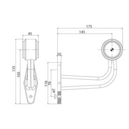 Lampa obrys-w LED FT-009F /90st długa/