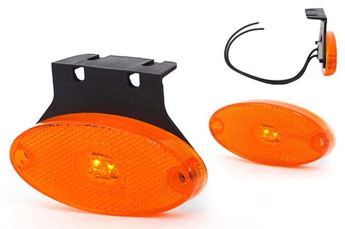 Lampa obrys LED W64 żółta podwieszana