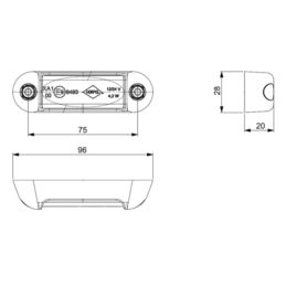 Lampa błyskowa LED HOR113 żółta