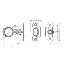 Lampa obrys-w LED W148.3 /prosta średnia/