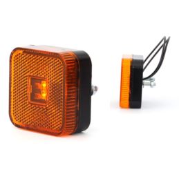 Lampa obrys LED W63 żółta płaska