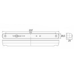 Lampa jazdy dziennej LED W89 1szt