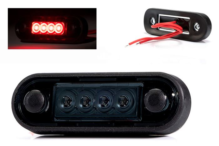 Lampa obrys LED FT-073 DARK czerwona