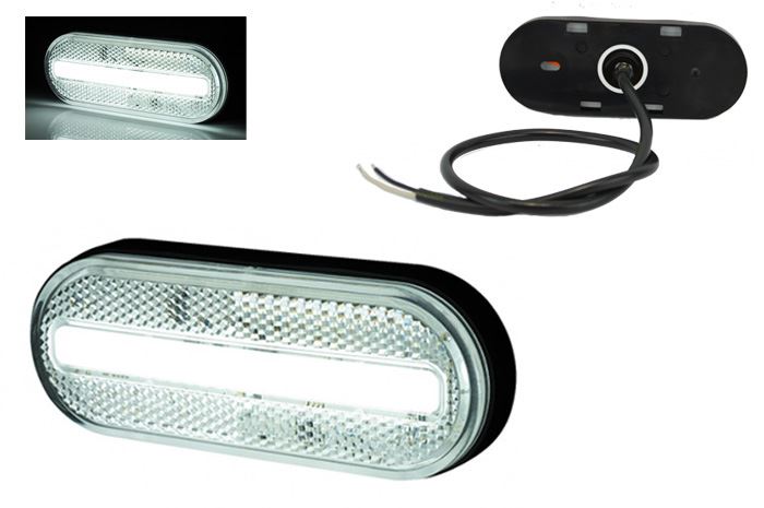 Lampa obrys LED HOR123 biała