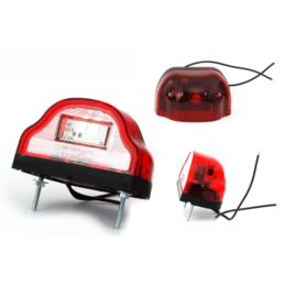 Lampa rejestracji LED W72 czerwona