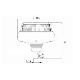 Lampa błyskowa LED FT-101 trzpień