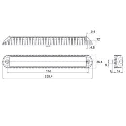Lampa p-mgielna LED FT-341 z cofania