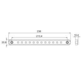 Lampa stopu LED W207 12xLED SLIM