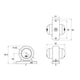 Lampa obrys-wb LED W56
