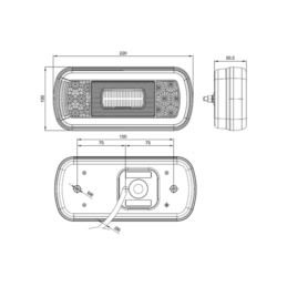 Lampa tylna LED FT-130 PRZ PM