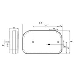Lampa tylna LED FT-170 PRZ prawa PM+COF