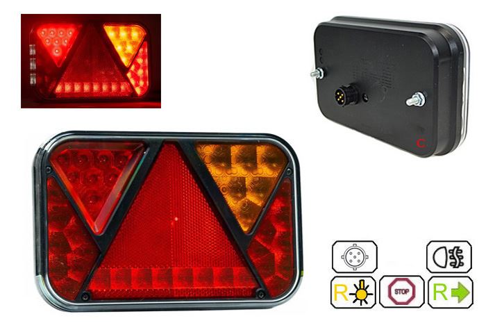 Lampa tylna LED FT-270 12V GNI prawa PM