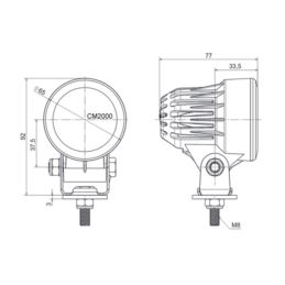 Lampa robocza LED FT-363 1200lm dalekosiężna