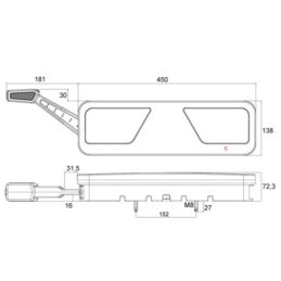 Lampa tylna LED FT-700 24V /gni-obrys/ lewa