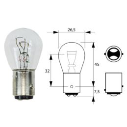 ŻARÓWKA SAM  24V 21/5W BAY15D