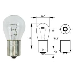 ŻARÓWKA SAM  12V 21W BA15S