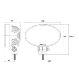 Lampa robocza LED FT-367 6200lm dalekosiężna