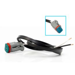 Wtyczka lampy DEUTSCH 2-pin z przewodem+