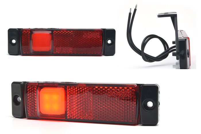 Lampa obrys LED W45NS czerwona