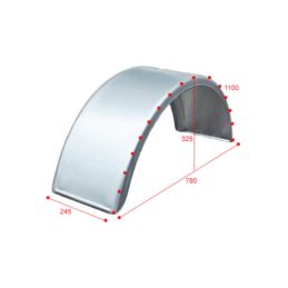 NADKOLE  PRZYCZEPKI MET 15" 245X780