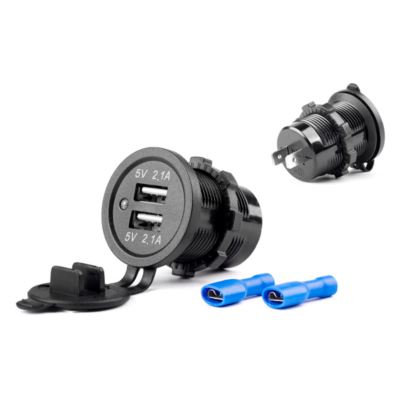 Ładowarka wpuszczana 2xUSB 4,2A AMIO +