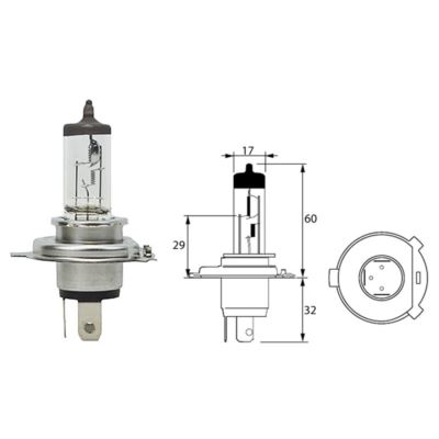 ŻARÓWKA SAM  H4 24V  75/70W P43