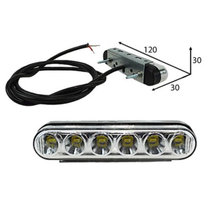 LAMPA JAZDY DZIENNEJ  LED EGKAL DLD.1 2SZT WĄSKA
