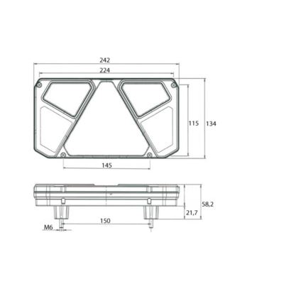 Lampa tylna LED W125DL lewa