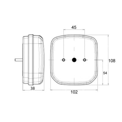 Lampa tylna LED W145